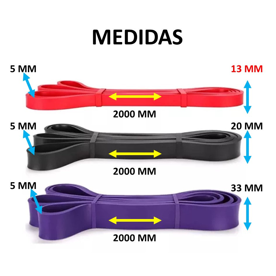 Bandas Saca Pompas - Bandas De Poder De Alta Resistencia