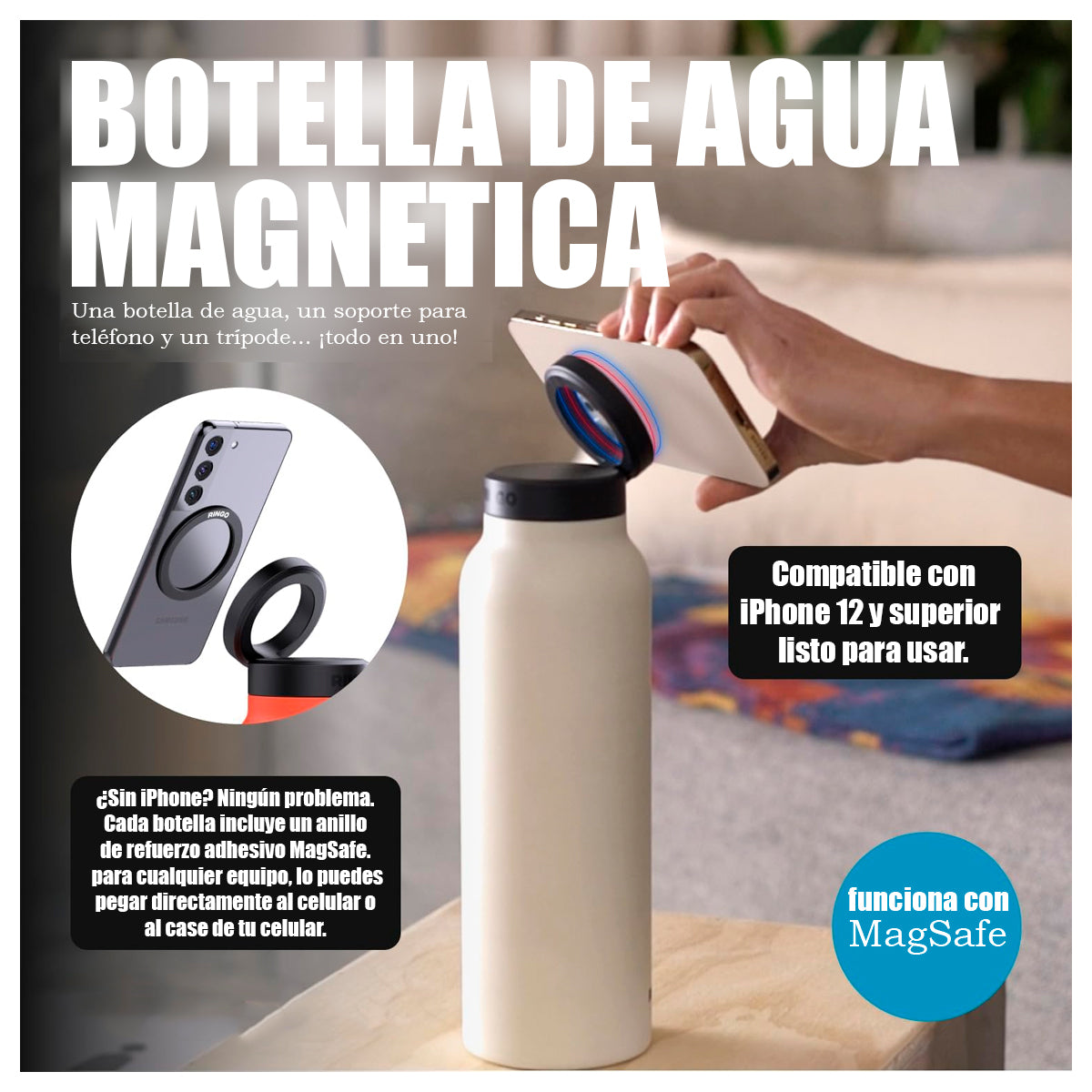 Termo MagHold® Con Soporte Magnético
