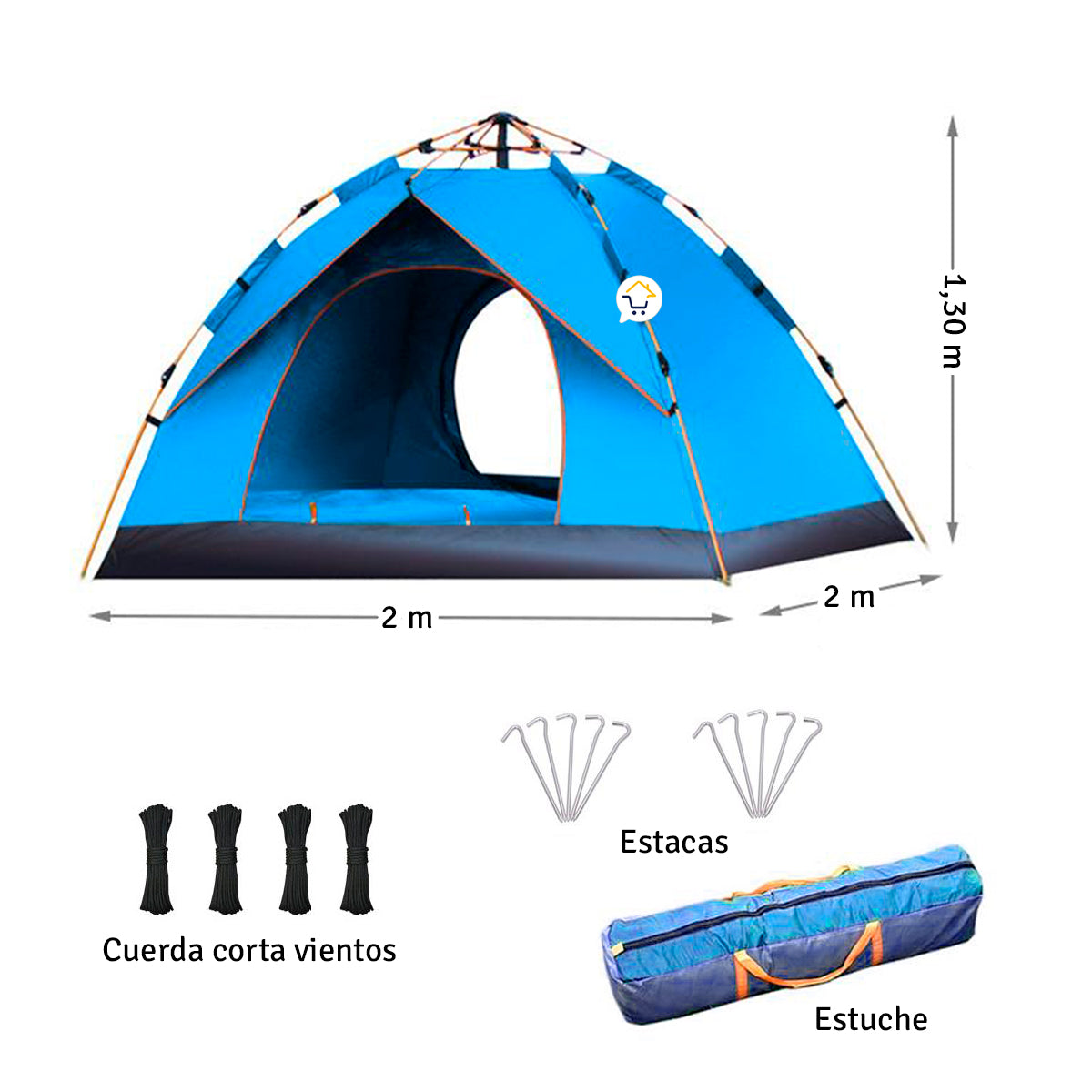 CAMPING AUTOMATICA IMPERMEABLE 4-5 PERSONAS ®