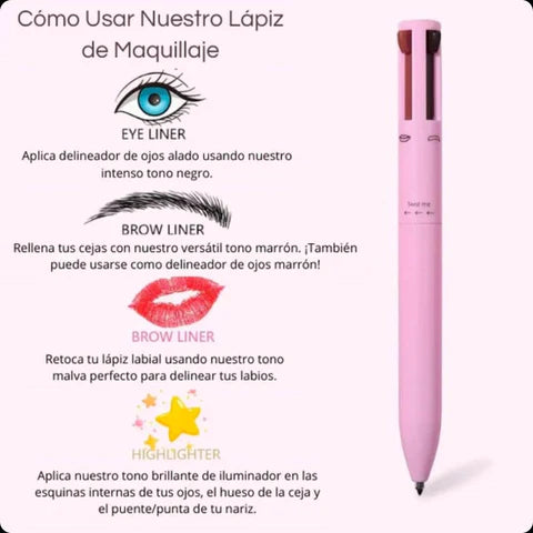 Lápiz Contorno, Delineador, Labial, Cejas - Formula que dura todo el día
