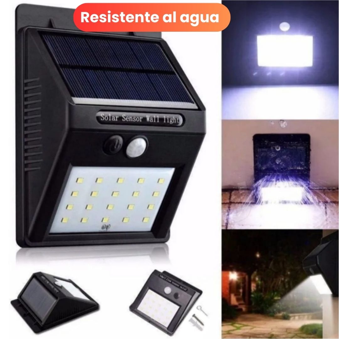 Lámpara Solar Con Sensor De Movimiento