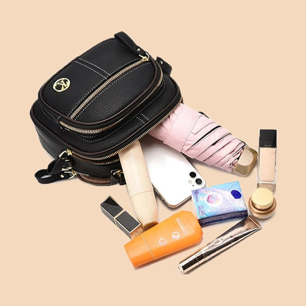 ✨Hot Sale 🎁 Bolso de cuero con correa ancha ajustable y compartimento multifuncional