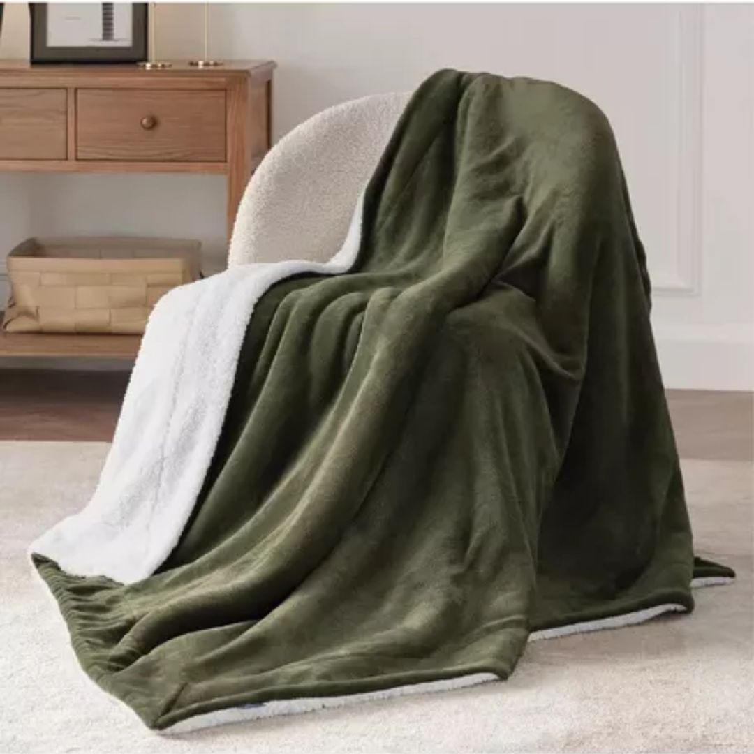 Manta Romántica Impermeable 180x240cm Verde