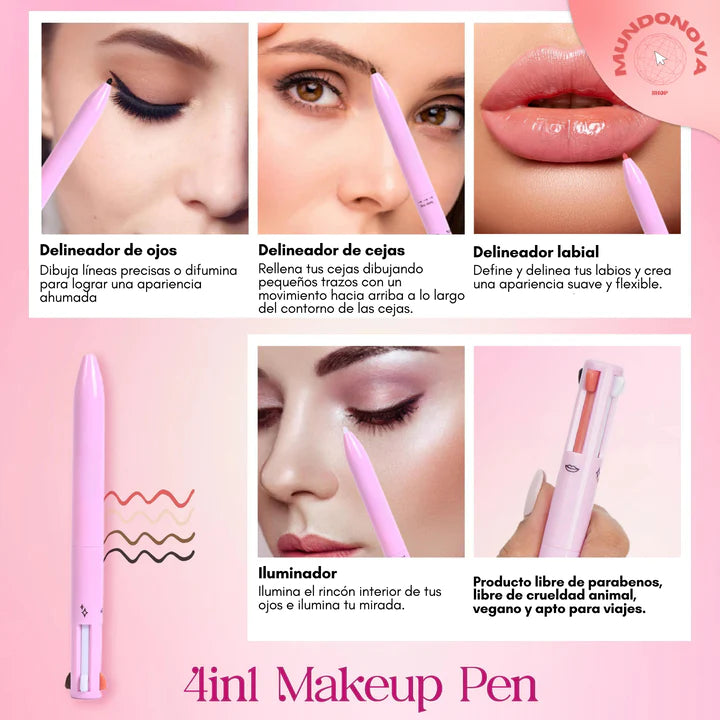 Lápiz Contorno, Delineador, Labial, Cejas - Formula que dura todo el día