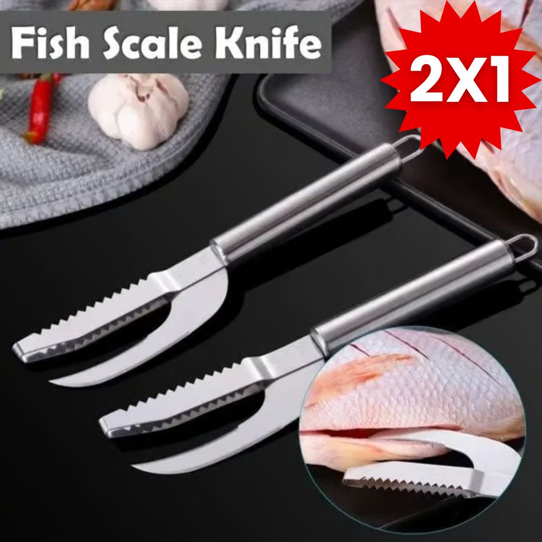🔥🔥Cuchillo multi escamas de pescado 3 en 1 (2X1)