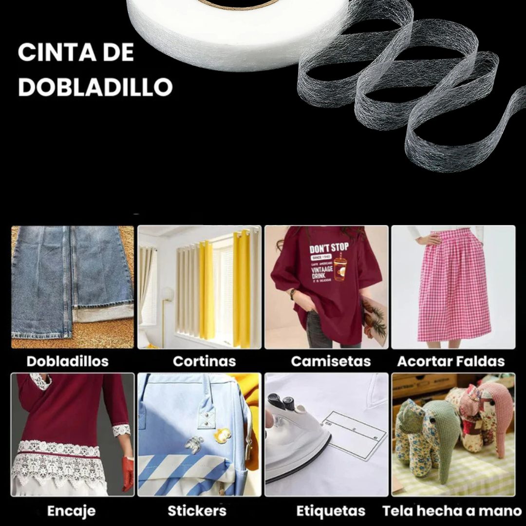🔥HOT SALE 50% DCTO🔥 60 Mts Cinta Adhesiva Para Fusionar Telas