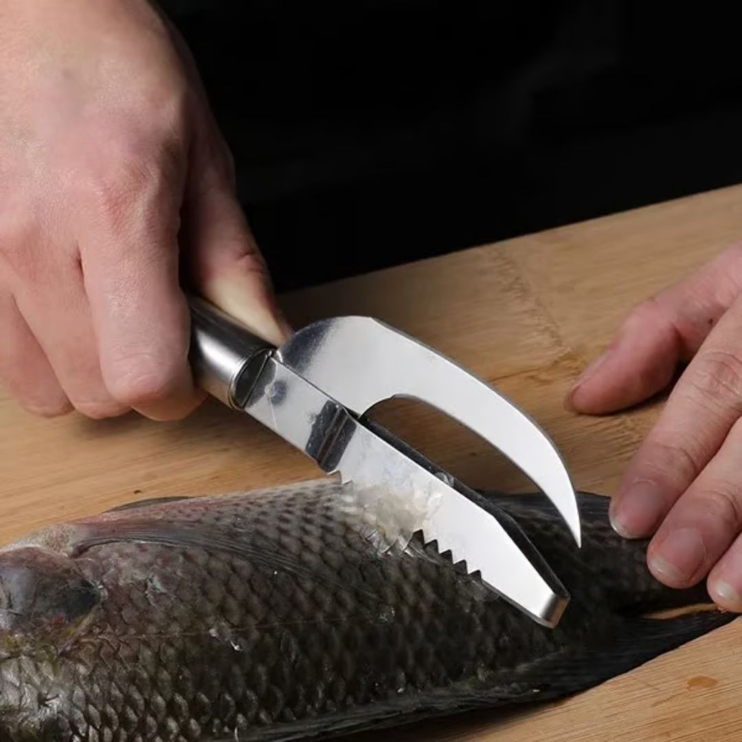 🔥🔥Cuchillo multi escamas de pescado 3 en 1 (2X1)