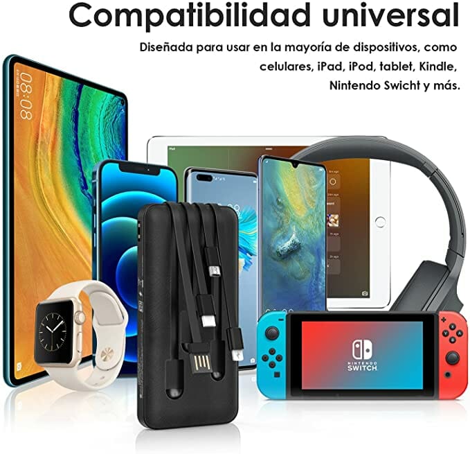 🔋Power Bank 10.000 mAh - Compatibilidad universal
