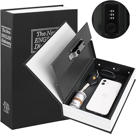 CAJA FUERTE TIPO LIBRO DE ACERO
