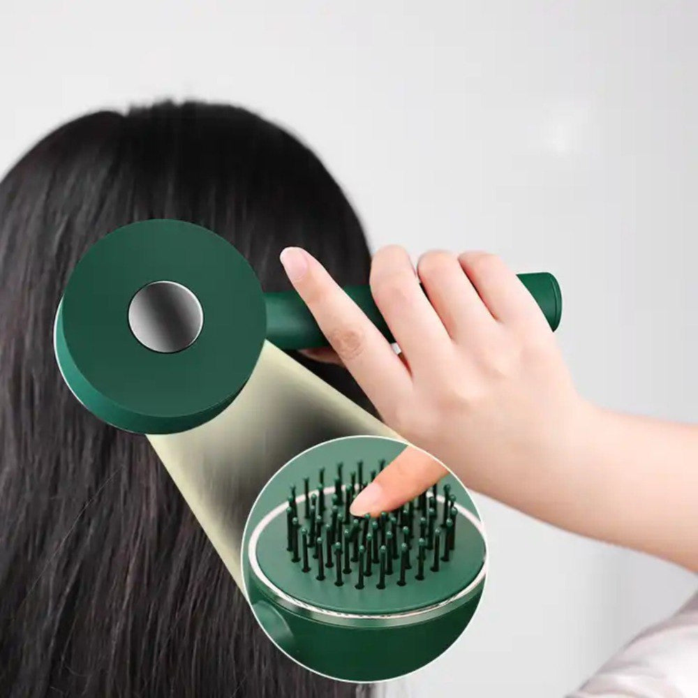 Cepillo autolimpiable estimulador de cabello