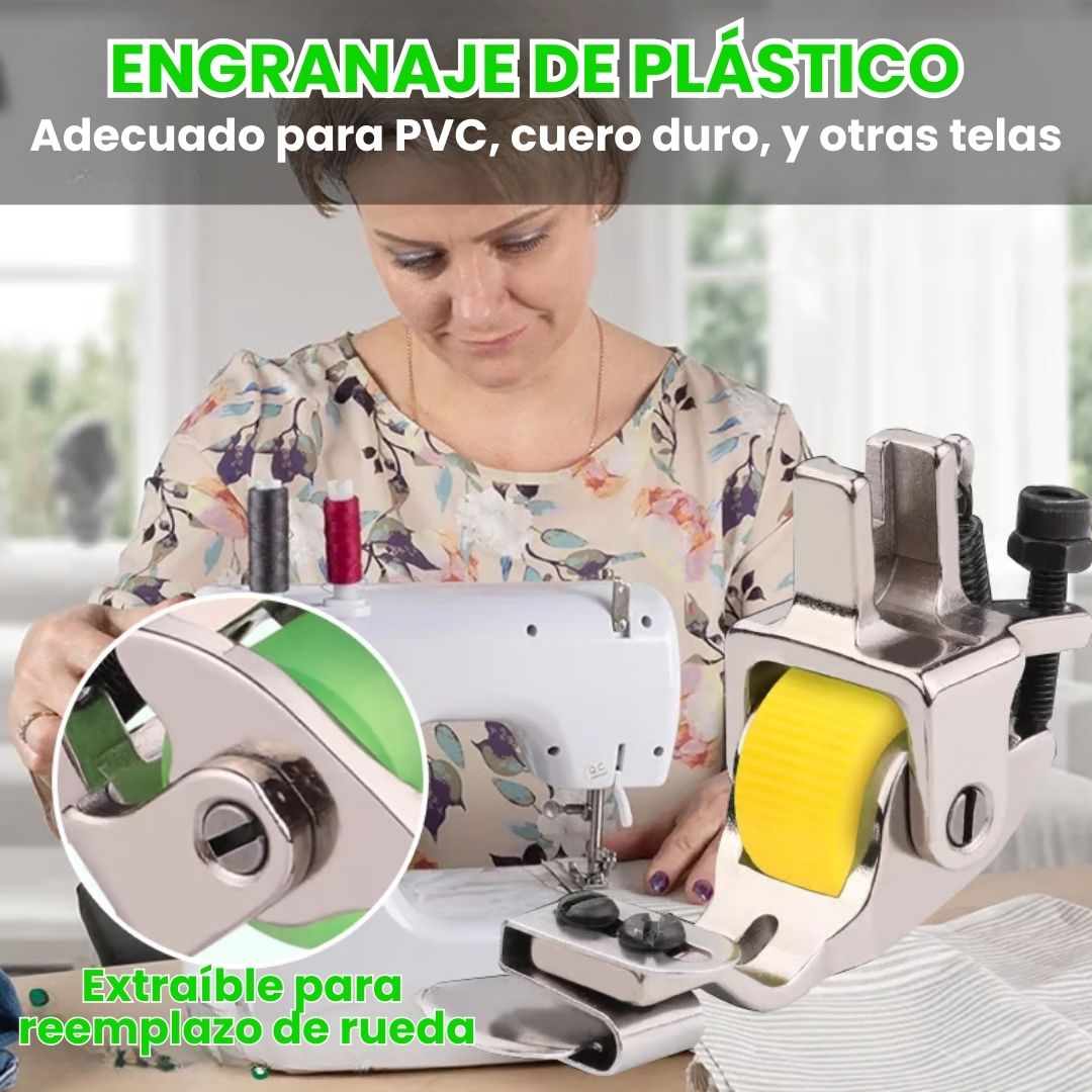 🔥 Versátil prensatelas de dobladillo enrollado ajustable