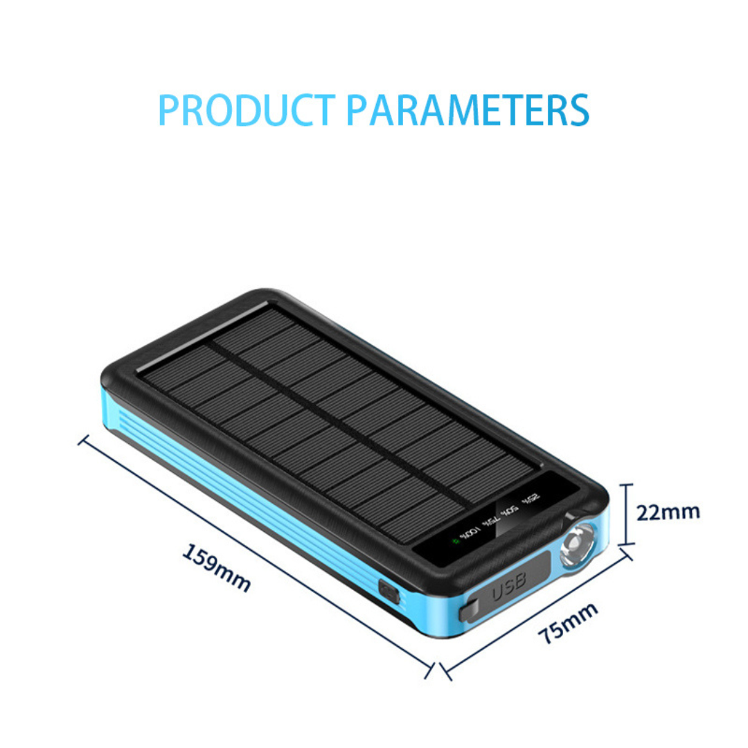 POWER BANK 8.000 mAh - BATERÍA SOLAR & CARGA INALÁMBRICA