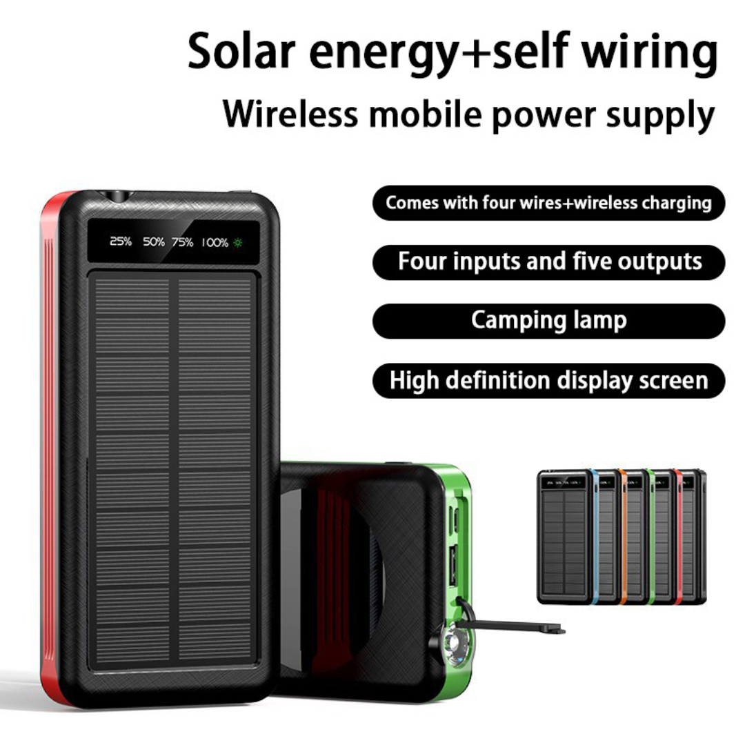 POWER BANK 8.000 mAh - BATERÍA SOLAR & CARGA INALÁMBRICA