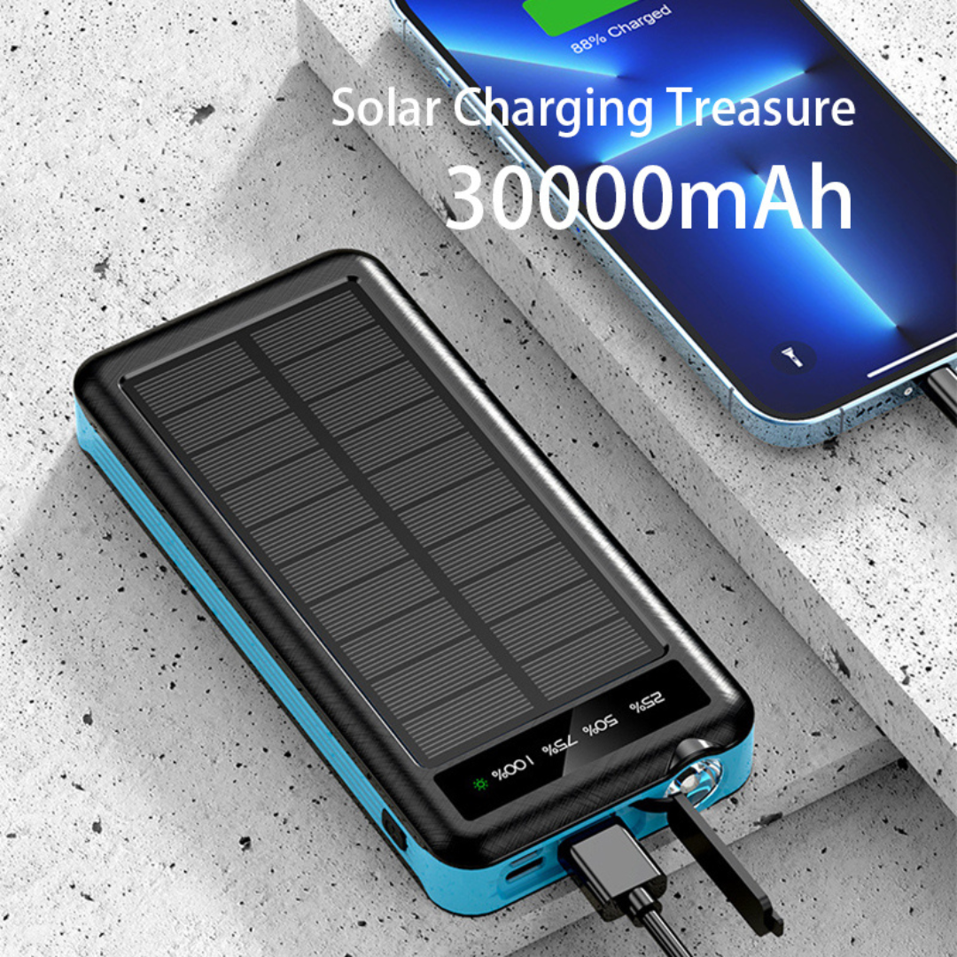 POWER BANK 8.000 mAh - BATERÍA SOLAR & CARGA INALÁMBRICA
