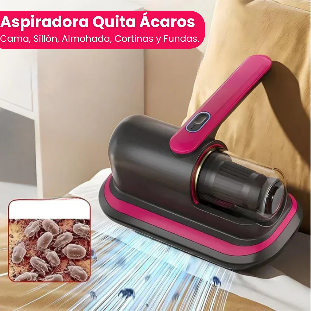Aspiradora AeroClean® Potente Succión y Eliminación de Ácaros al Instante.
