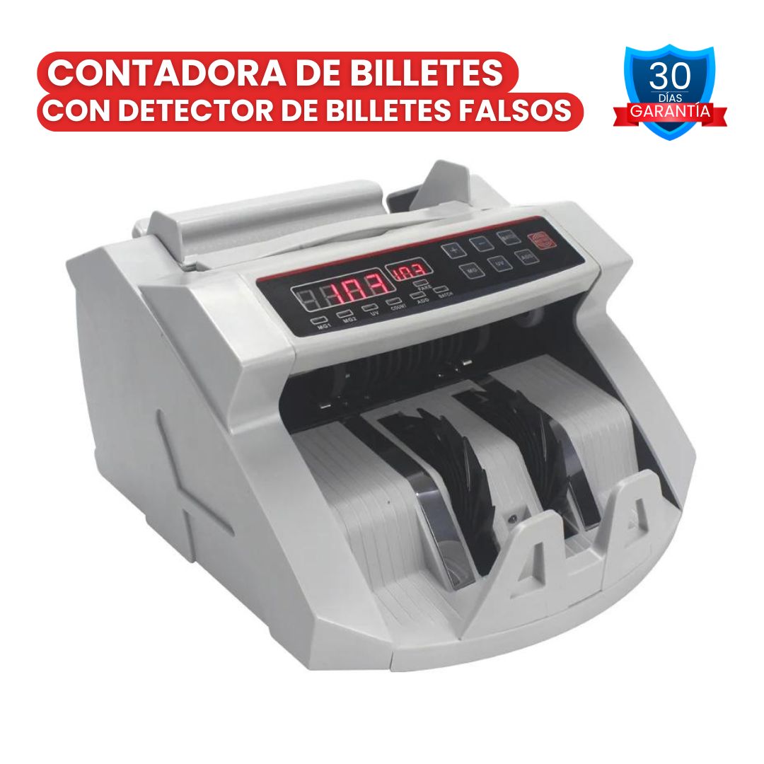 Contadora De Billetes Con Alarma Falsos