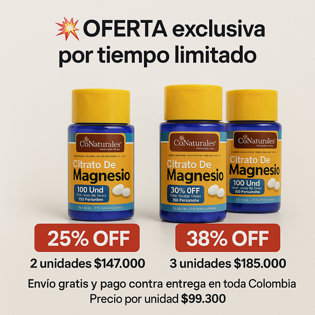 Citrato de Magnesio x100 Cápsulas