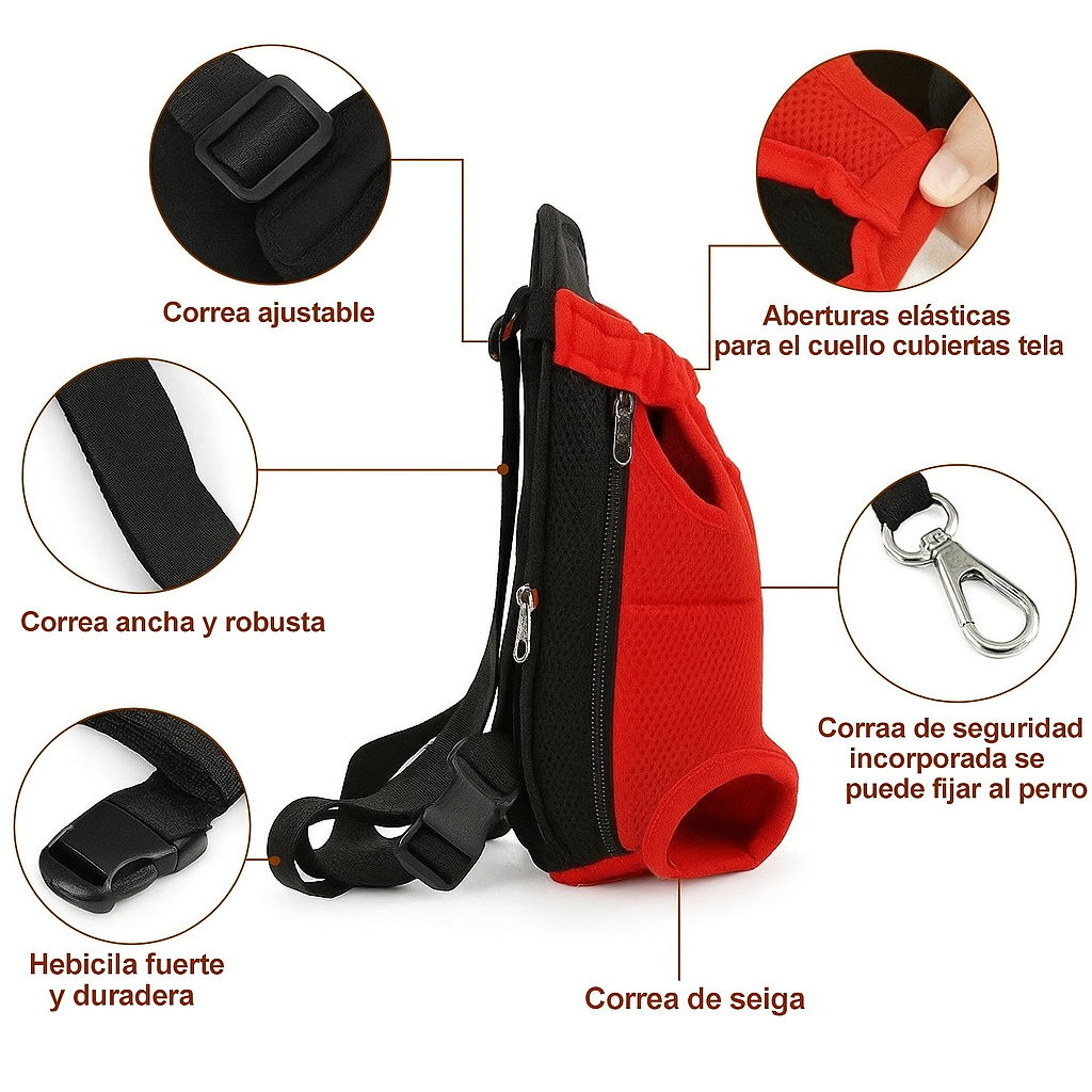 Mochila🐶🐱 de viaje para mascotas tipo bebé