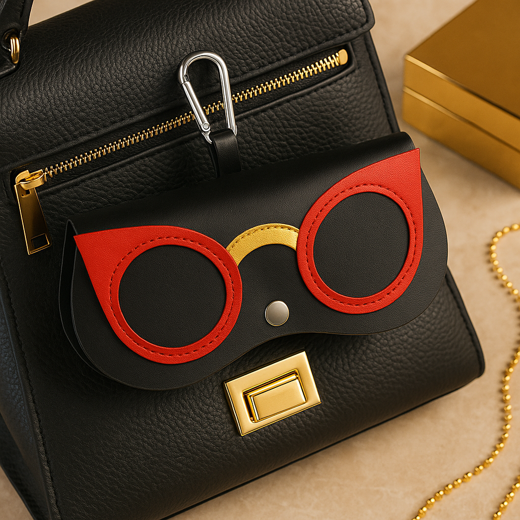 ✨Portagafas De Cuero Suave 👓️