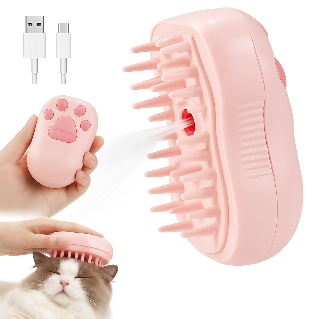 🔥71% OFF🔥 Cepillo para mascota con vapor recargable