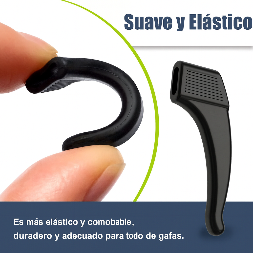 14 pares de ganchos antideslizantes para las orejas de las gafas