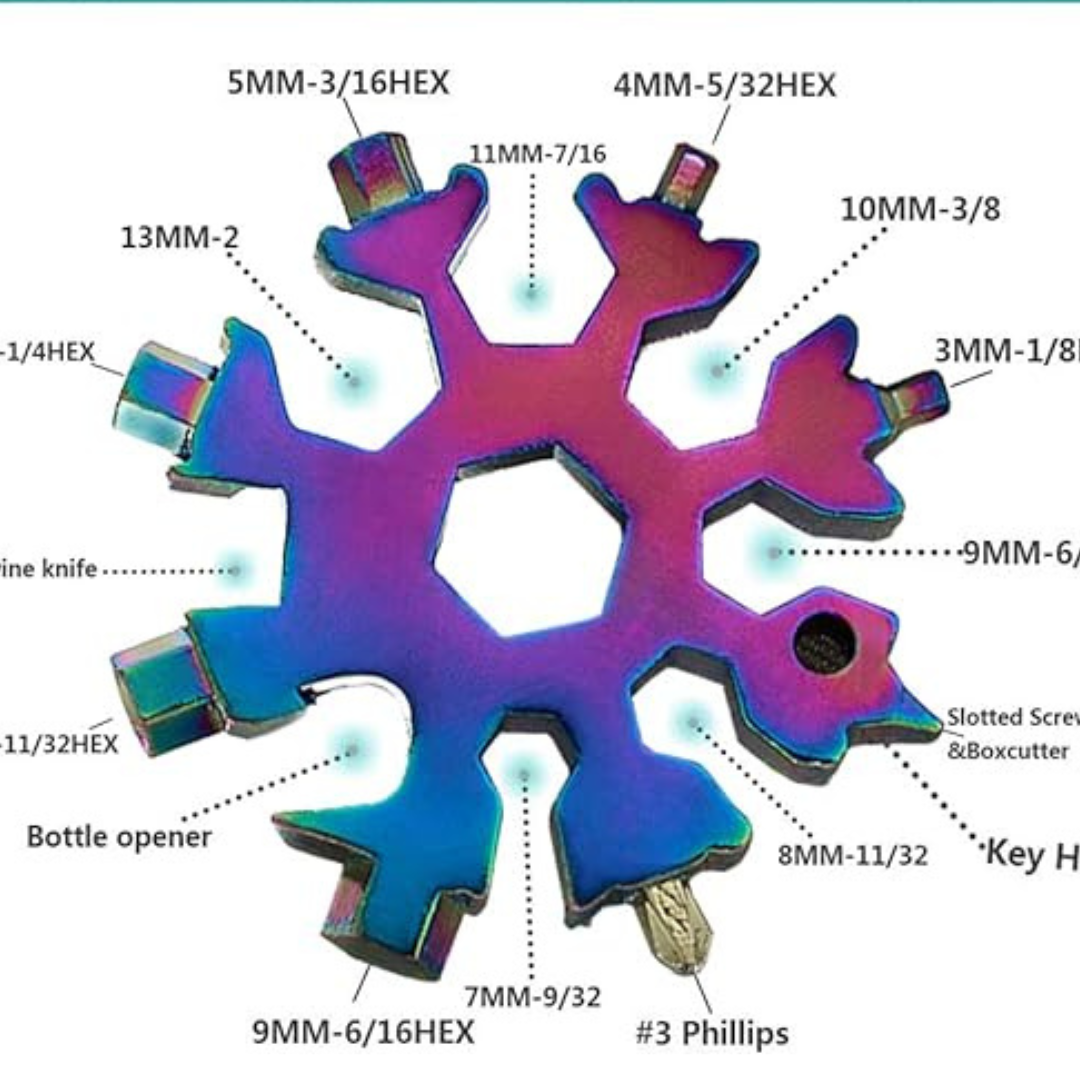 Llave multifuncional 18 en 1