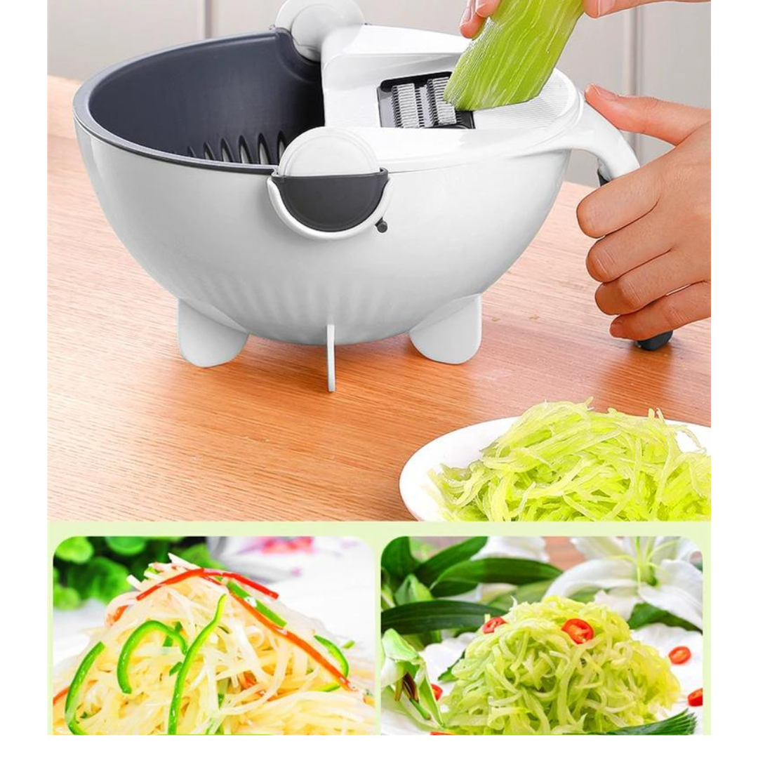 Recipiente rallador 9 en 1 cocina