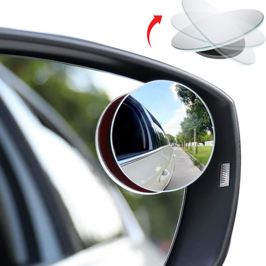 2 espejos de punto ciego, ajustable de 360 grados HD