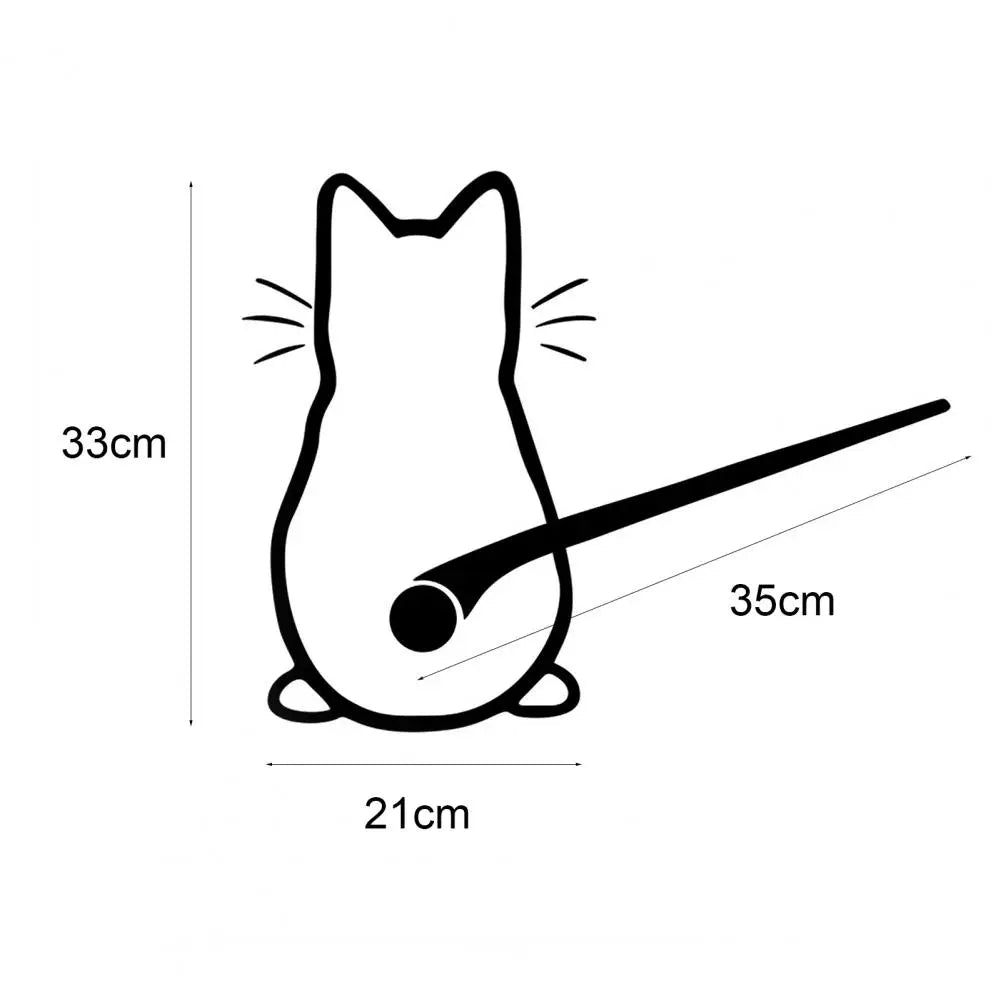 Pegatina de gato divertido para carro.