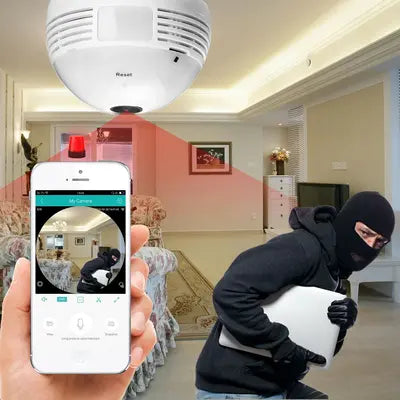 Camara De Seguridad 360 BombilloDiscreta