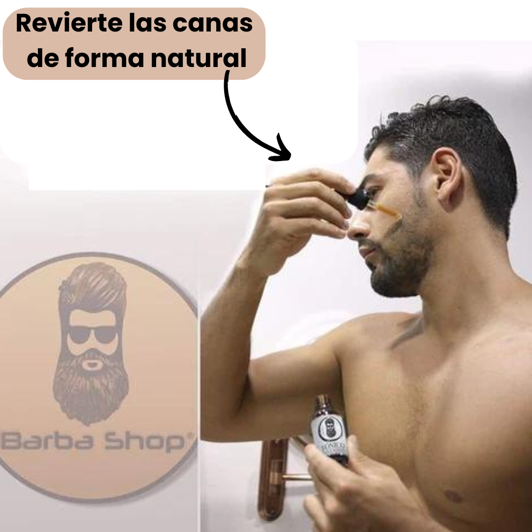 Tónico para oscurecer la barba
