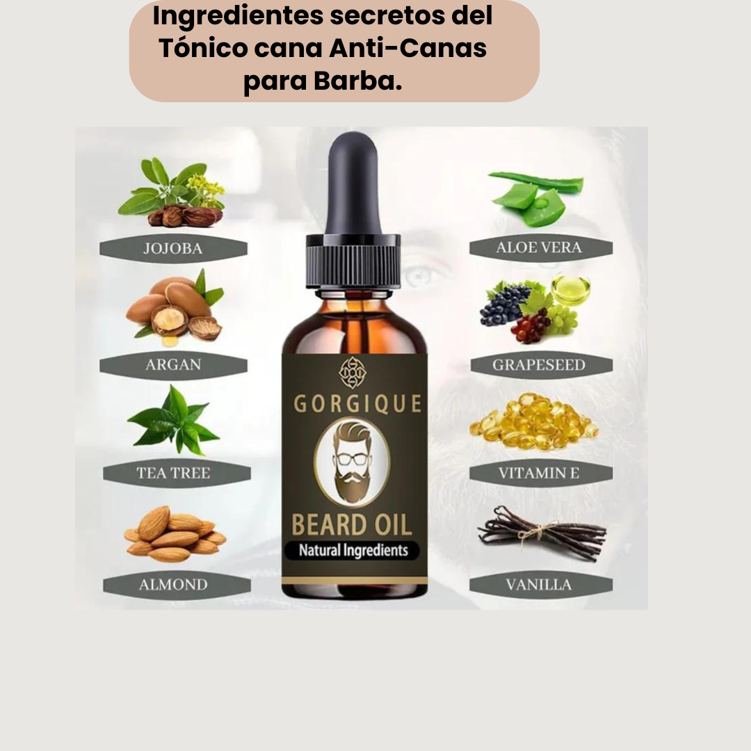 Tónico para oscurecer la barba