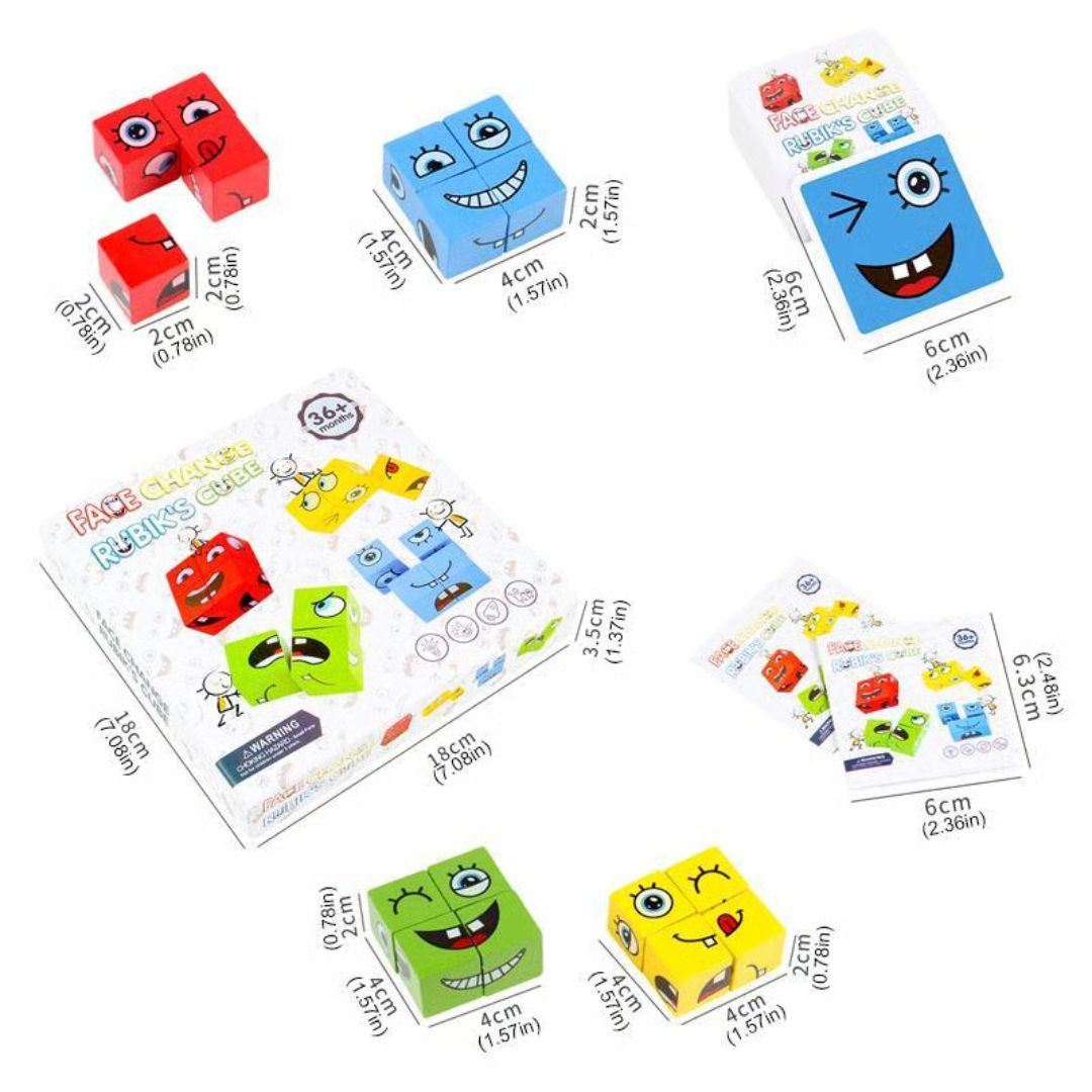 🎁ÚLTIMO DÍA DE REMATE 52% OFF🎁Cubo Mágico Que Cambia La Cara Del Rompecabezas 3D