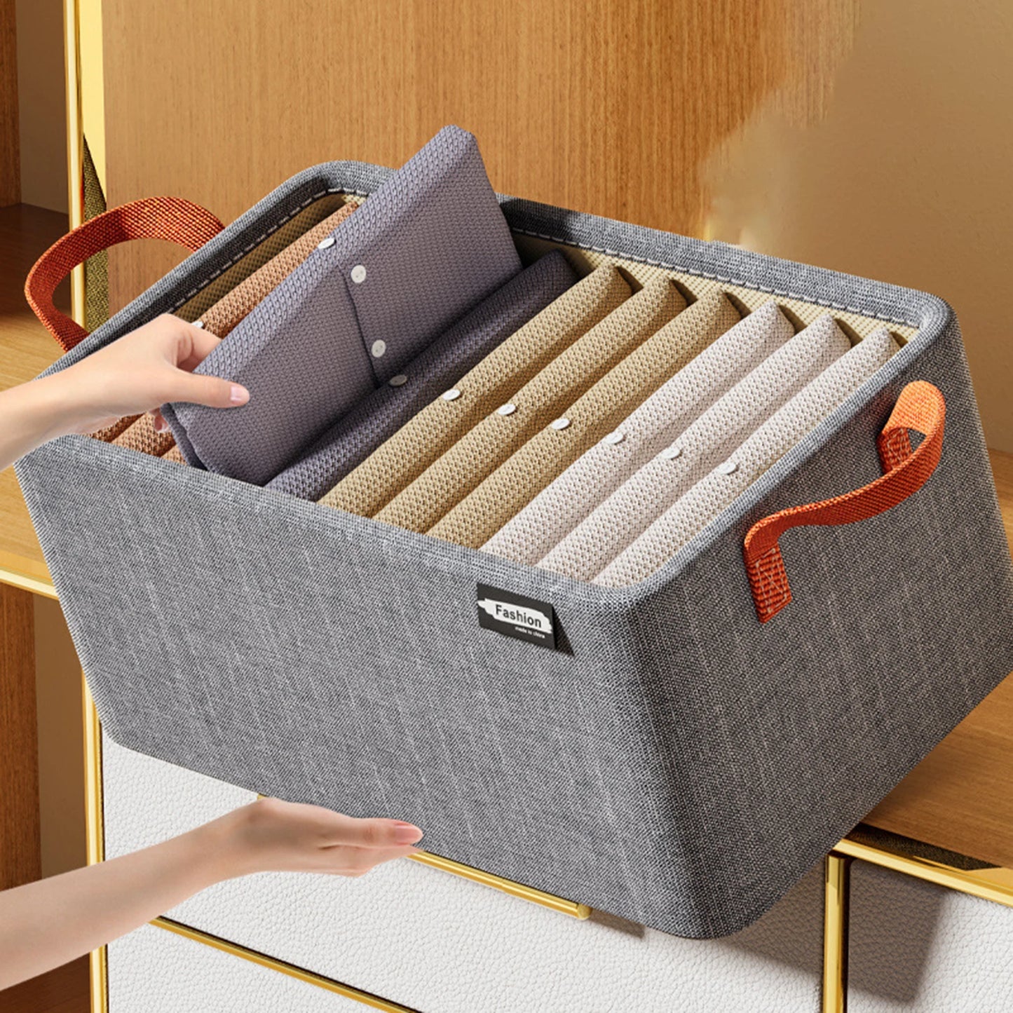 Canasta Caja Organizador Rigido Plegable