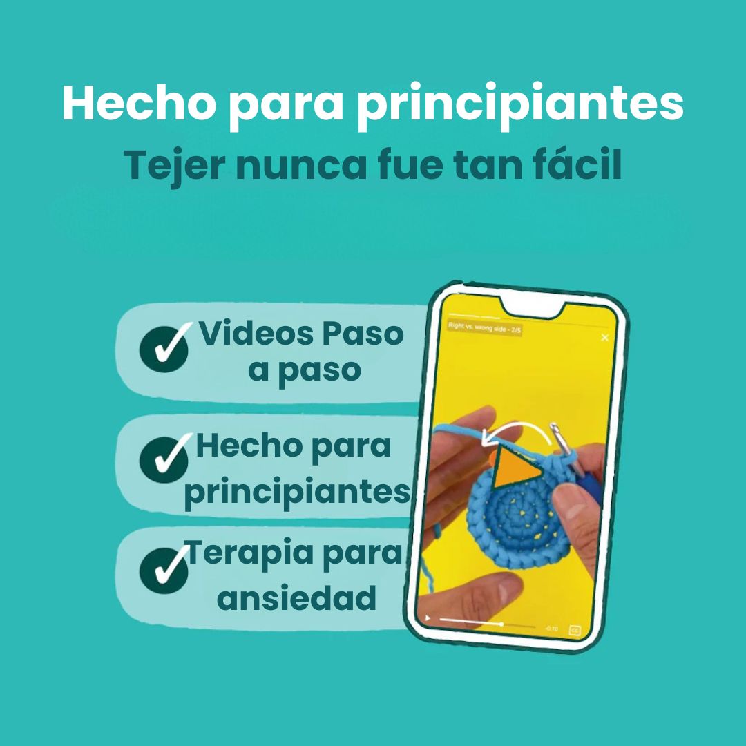 Crea, Teje y Disfruta – Kit de Crochet Paso a Paso