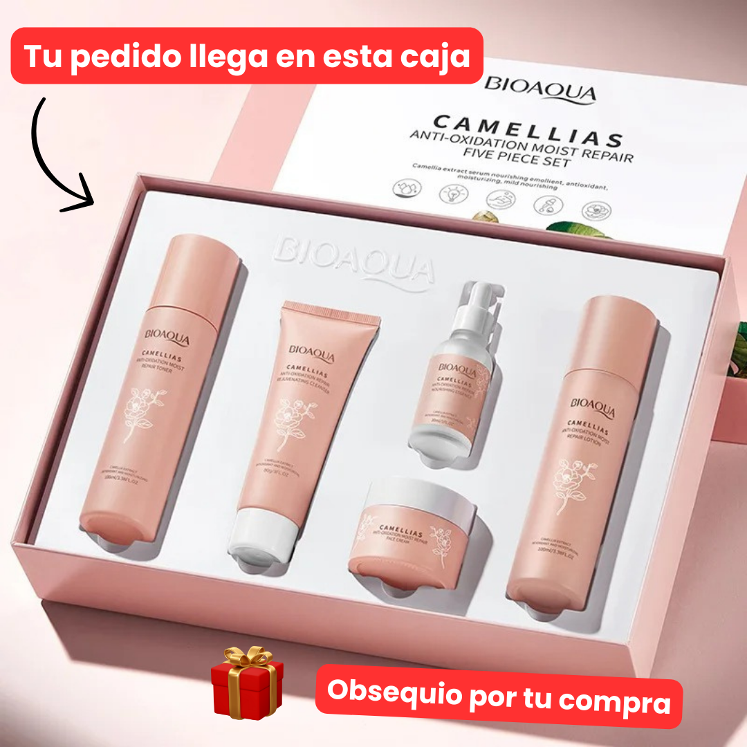 Kit Flor Camelias Bioaqua + Obsequio
