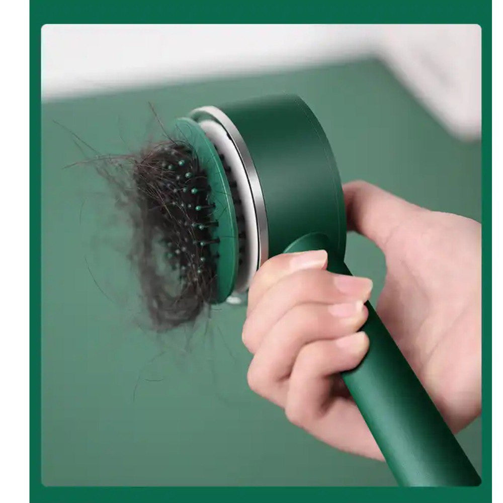 Cepillo autolimpiable estimulador de cabello