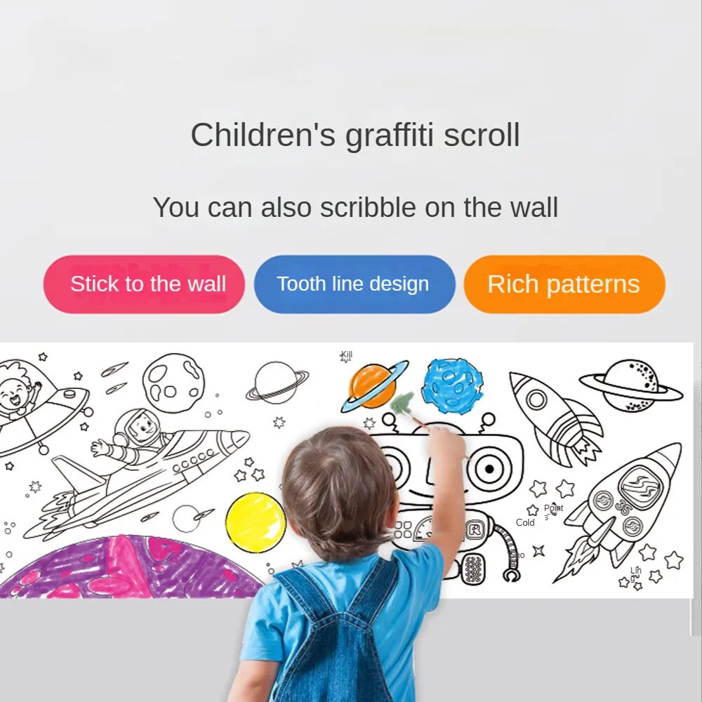 Papel de Dibujo para Niños Rollo Didactico