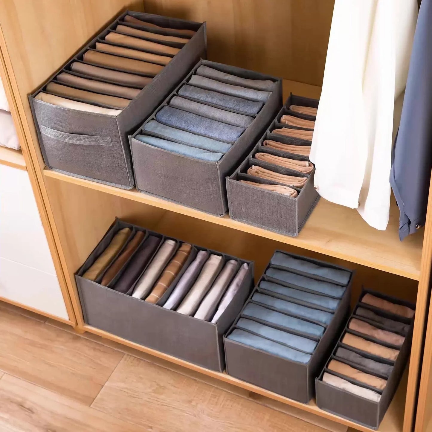 PACK X 3 ORGANIZADORES DE ROPA CON SEPARADORES