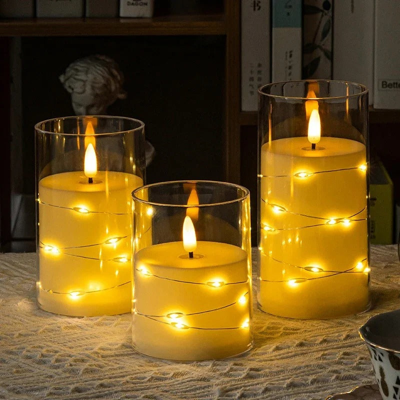 Set de Velas SIN FUEGO - LED x3