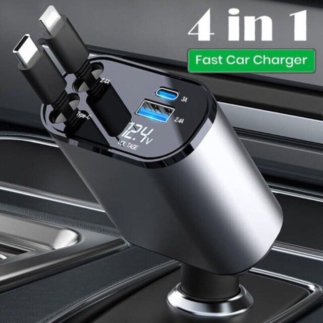 Cargador Retráctil Premium 4 en 1