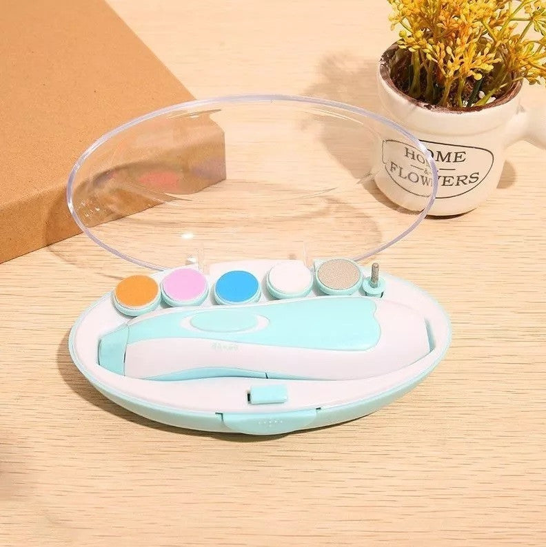 Cortaúñas de bebé con luz y 6 almohadillas de pulido
