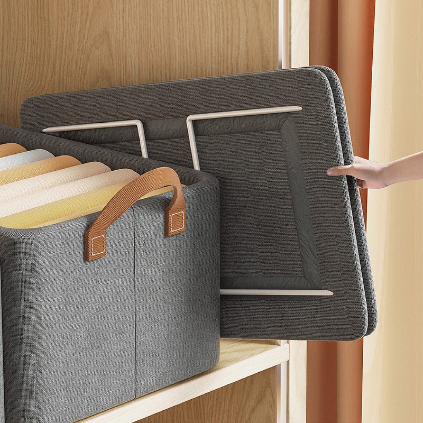 Canasta Caja Organizador Rigido Plegable