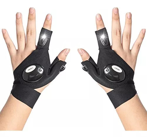 Guantes con LEDs impermeables