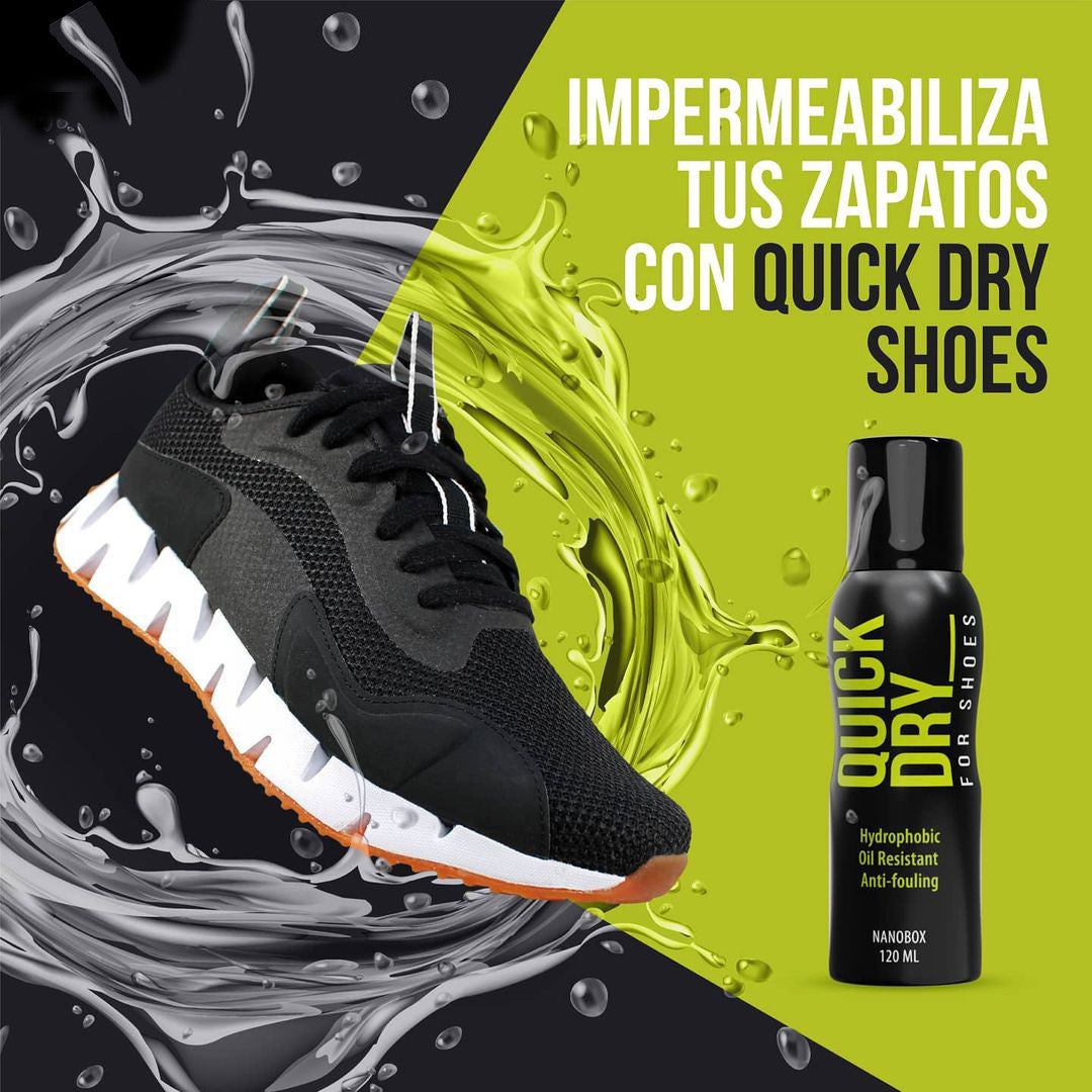 QUICK DRY - IMPERMEABILIZANTE PARA ZAPATOS Y ROPA