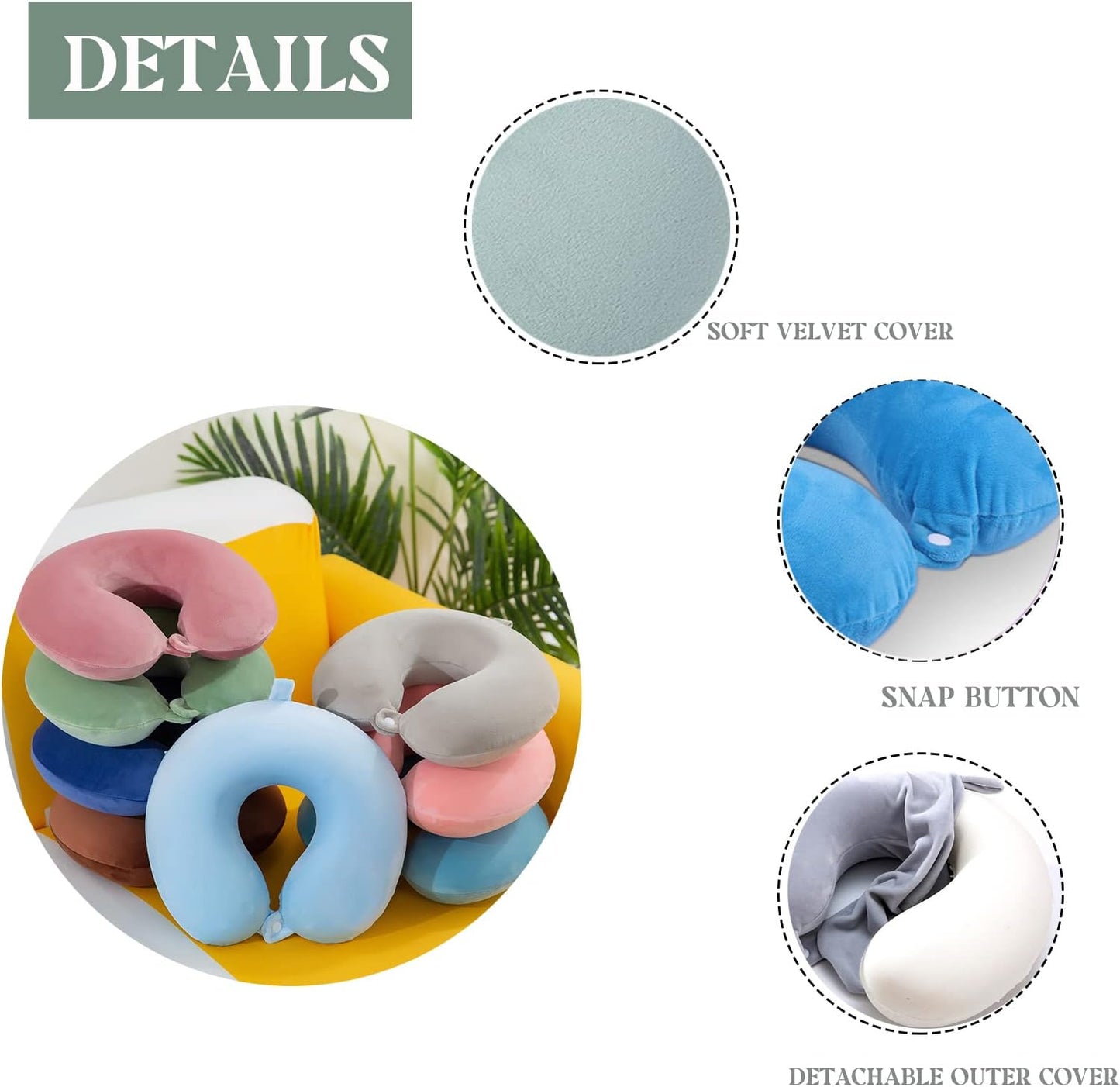 Almohada De Viaje Cervical Espuma Viscoe