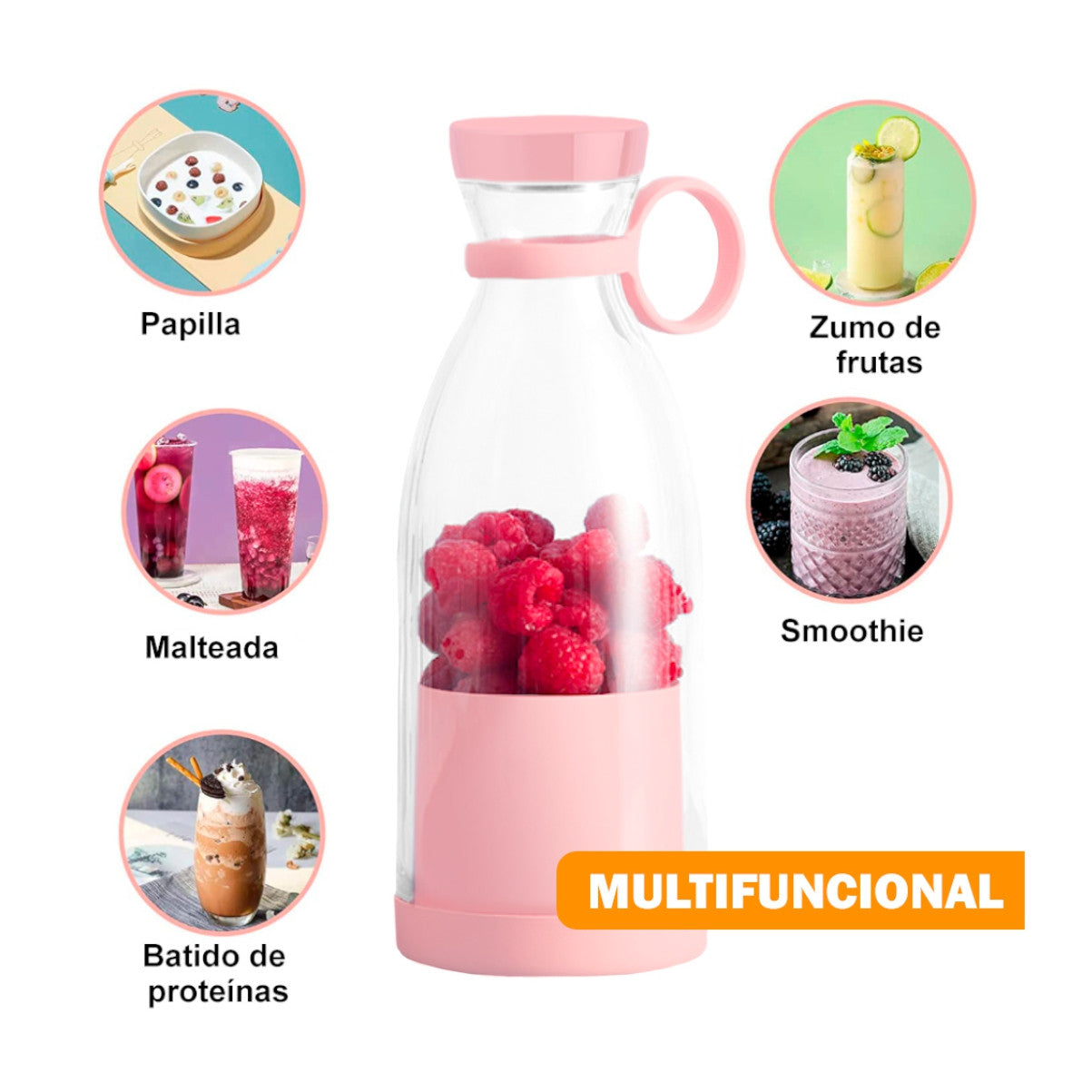 Mini Licuadora Portatil Botella usb
