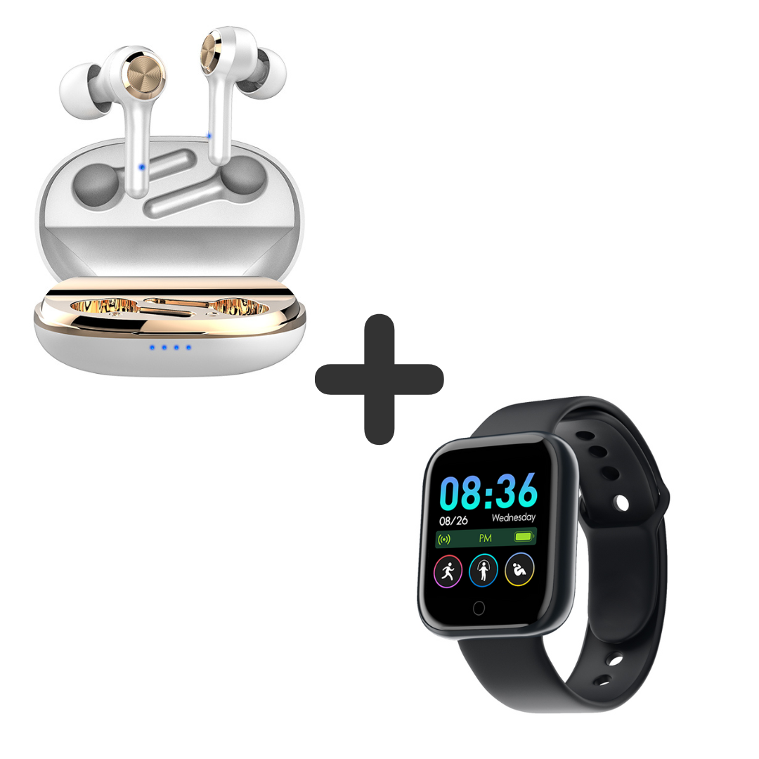COMBO AUDÍFONOS LS508 + SMARTWATCH Y68