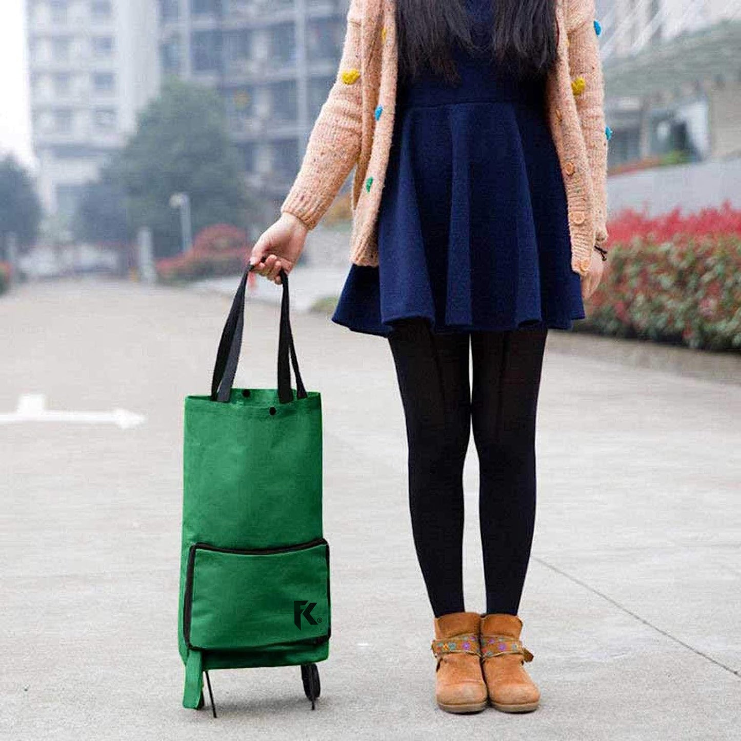 Carrito plegable con ruedas - capacidad 32 Lt.