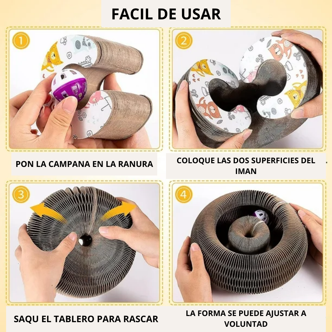 Rascador para gatos con órgano mágico